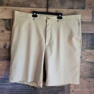 Mens Size 40 Brown Pro Golf Dri-Fit Stretch Flex Waist Cool 18 Pro Khaki